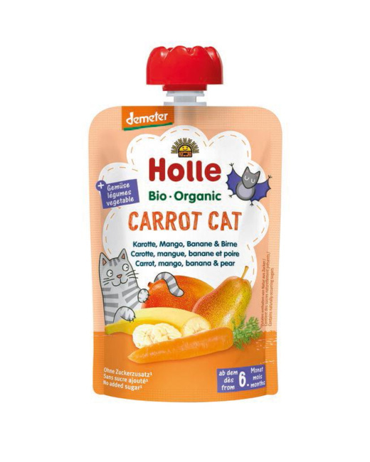 Gourde Carrot Cat - carotte, mangue, banane et poire