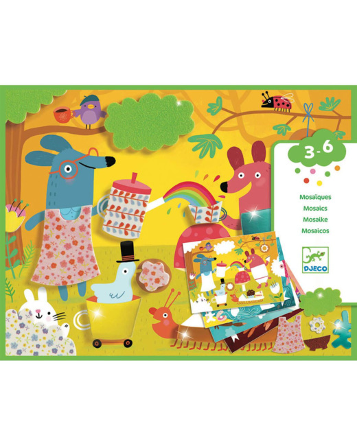 Collage Mosaïque mousse animaux