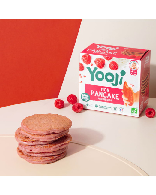 Pancake : Framboise - 6 pancakes - Idéal diversification et DME