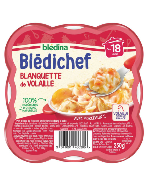 Soupe Blediner Blédina légumes et semoule 2 x 25cl 