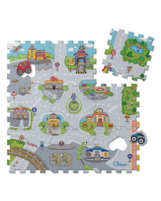 Tapis puzzle city