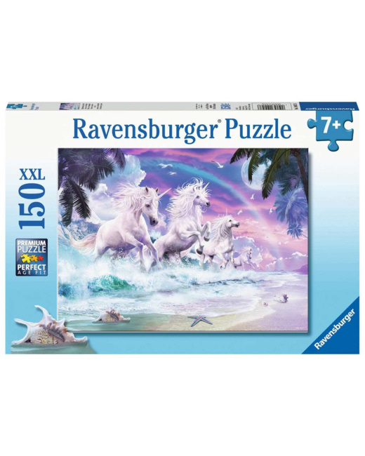 Puzzle Licornes sur la plage - de 7 ans