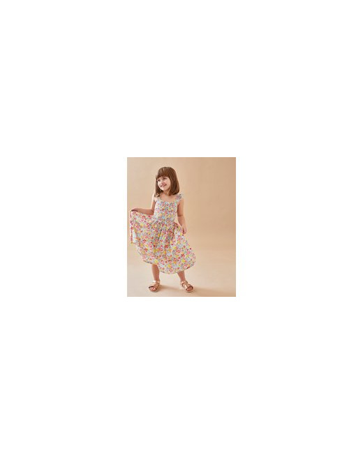 Robe longue à imprimés fleuris