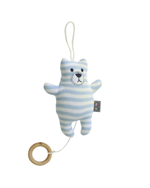 Peluche mobile musicale, éveil bébé, Ourson