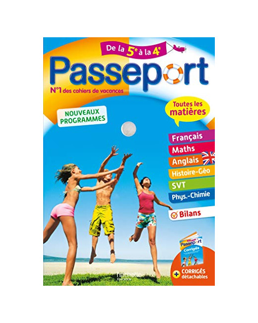 Passeport - Toutes les matières de la 5e à la 4e - Cahier de vacances 2021