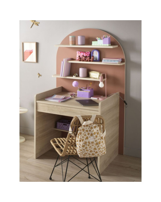 Bureau décor bois chêne sépia Arche