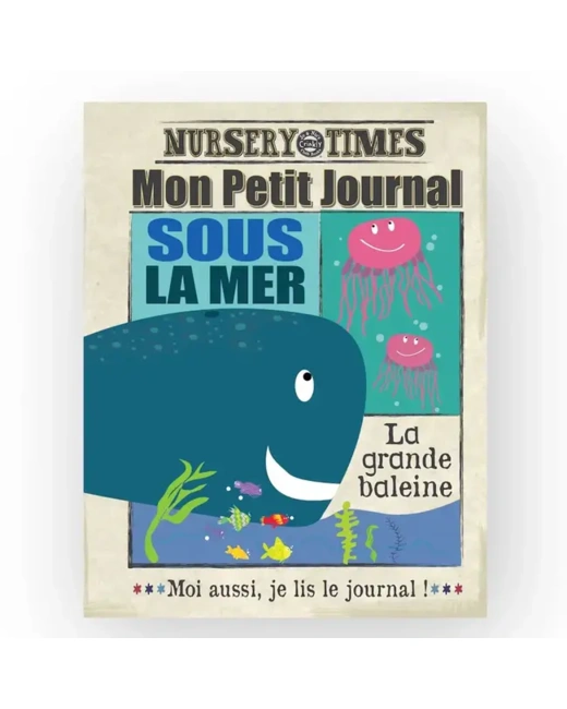 LIVRE BEBE EN TISSU - LE JOURNAL SOUS LA MER