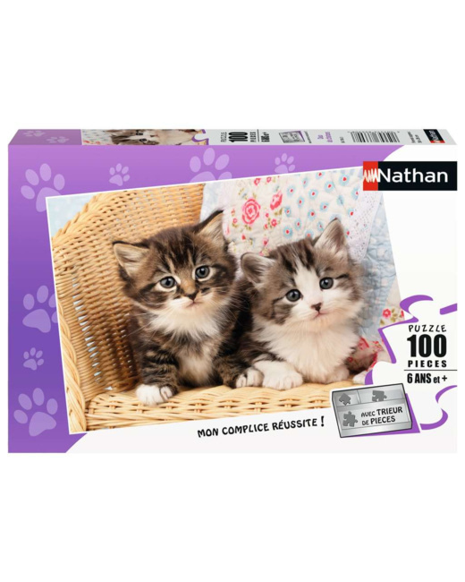 Puzzle Duo de chatons - de 6 ans