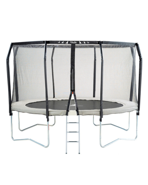 Trampoline de jardin rond diam 426cm avec filet de sécurité + échelle - Famili 430