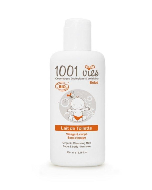 Lait de Toilette Bio Bébé Visage et Corps 200 ml