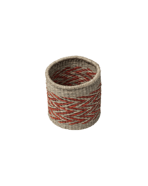 Panier de rangement en herbier marin moyen