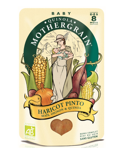 Haricot pinto, maïs, oignon et quinoa