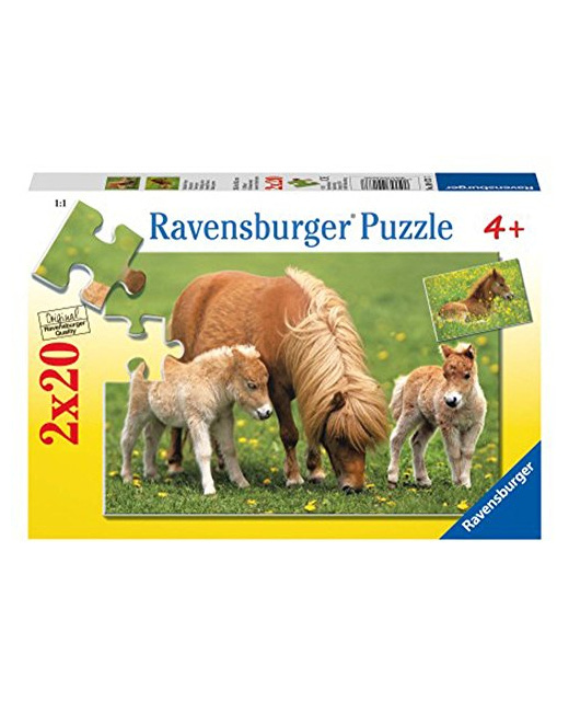 Puzzle - Poneys Jolie - 2x20 pièces
