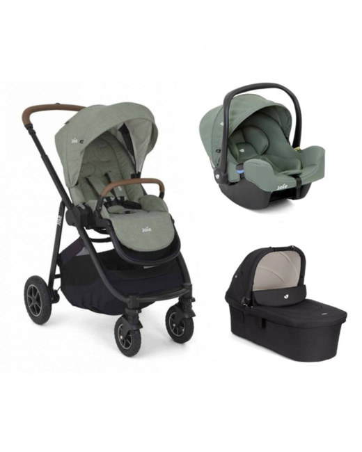 Poussette trio versatrax + siège auto i-snug 2 + nacelle ramble xl