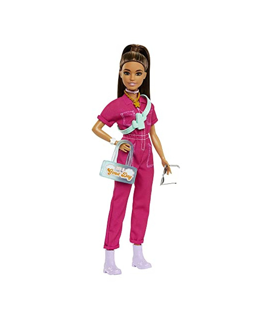 Poupée Barbie Day & Play - Combinaison de Travail Tendance Rose