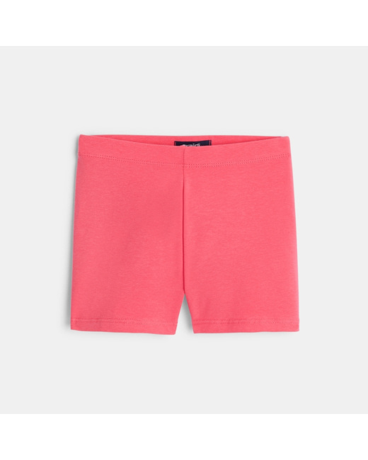 Short uni en jersey rose fille