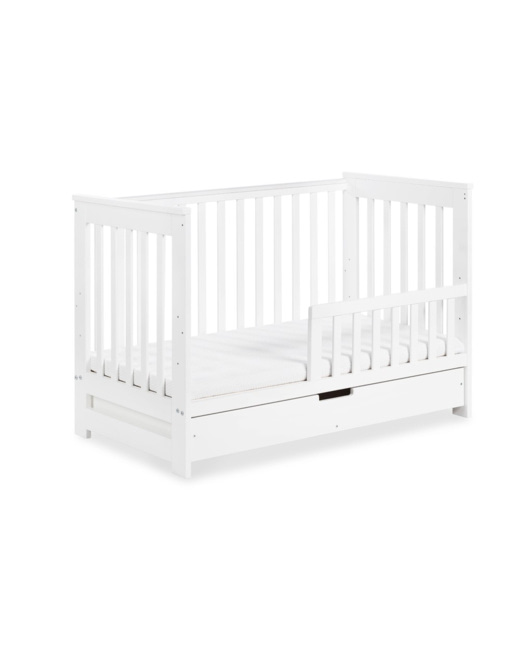 Lit bébé enfant évolutif en bois avec tiroir IWO