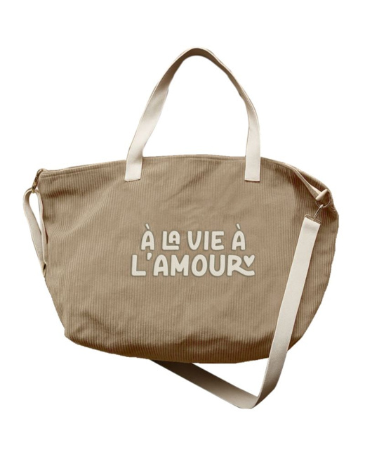 Sac cabas XL velours
