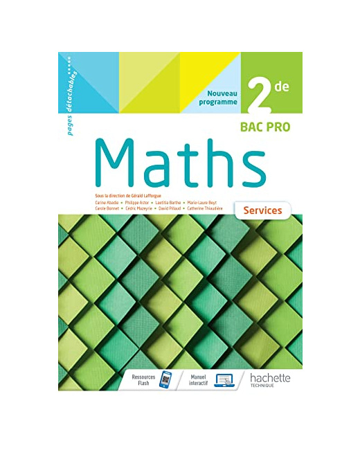 Mathématiques Services 2de Bac Pro - cahier de l'élève - Éd 2020