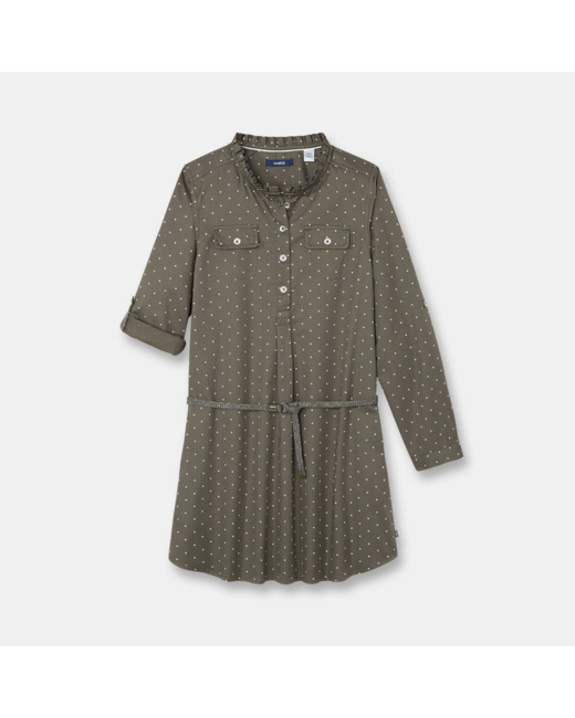 Robe imprimée verte fille