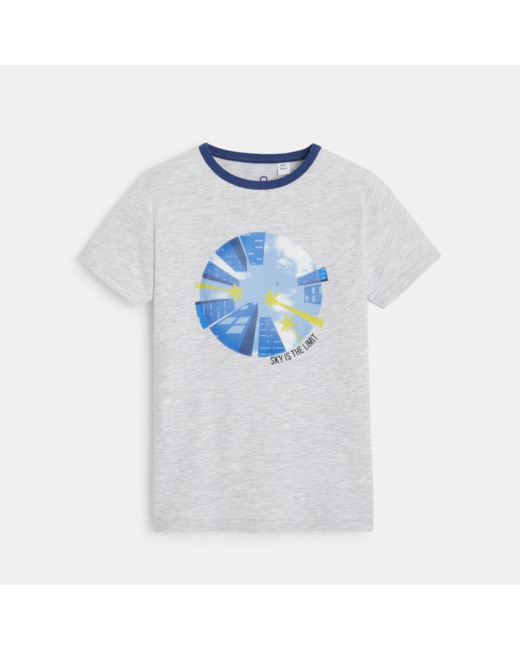 T-shirt avec effet hologramme gris garçon