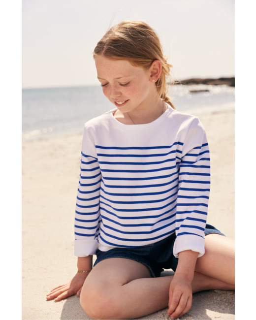 Marinière "Amiral" Kids - coton - Blanc/Etoile