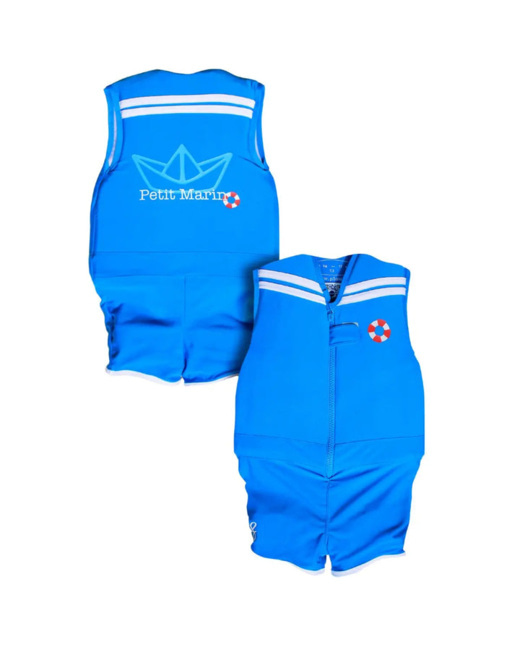 Maillot de bain flottant garçon : Petit marin Bleu