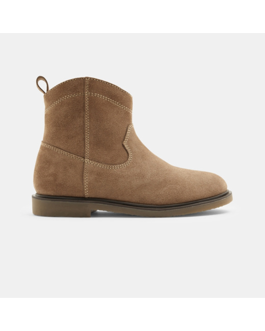 Boots en cuir blanches fille