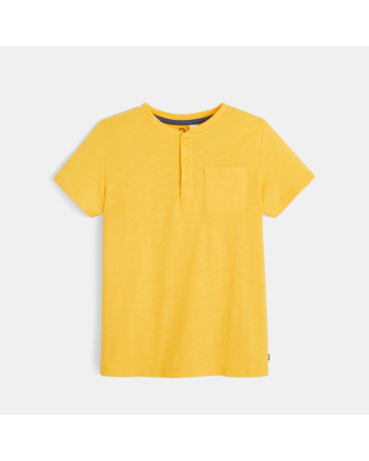 T-shirt tunisien uni jaune garçon