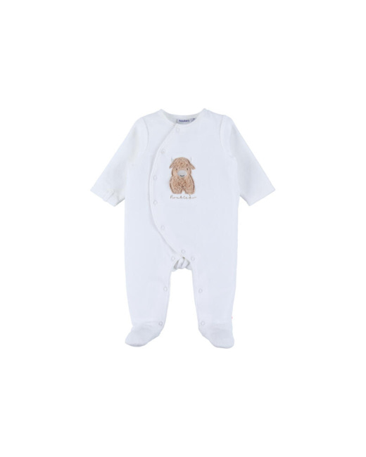 Pyjama en velours brodé Fluffy