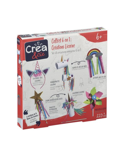Coffret 6 en 1 - Créations Licornes