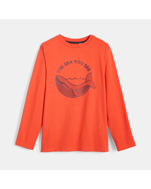 T-shirt à motif orange garçon