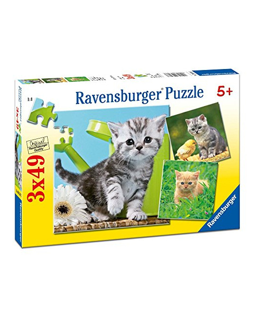 Puzzles - Chats Aventures - 3x49 pièces