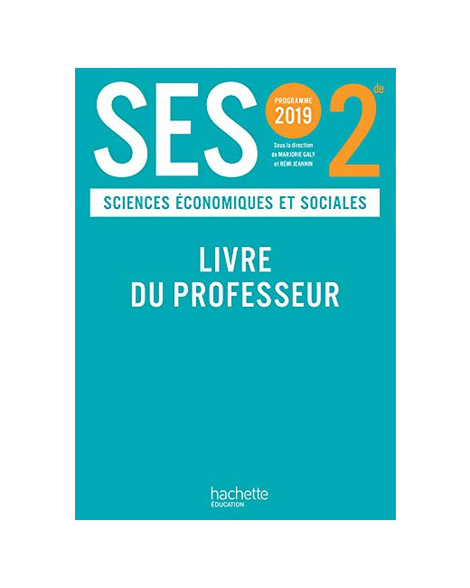 SES 2nde - Livre du professeur - Ed. 2019