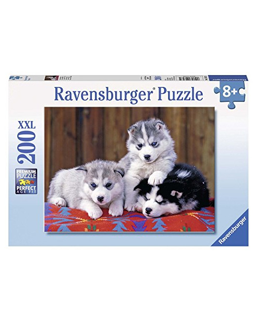 Puzzle XXL - Mignons Huskies - 200 pièces