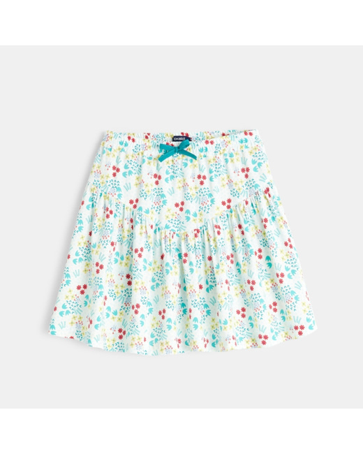Jupe évasée imprimée de fleurs fille