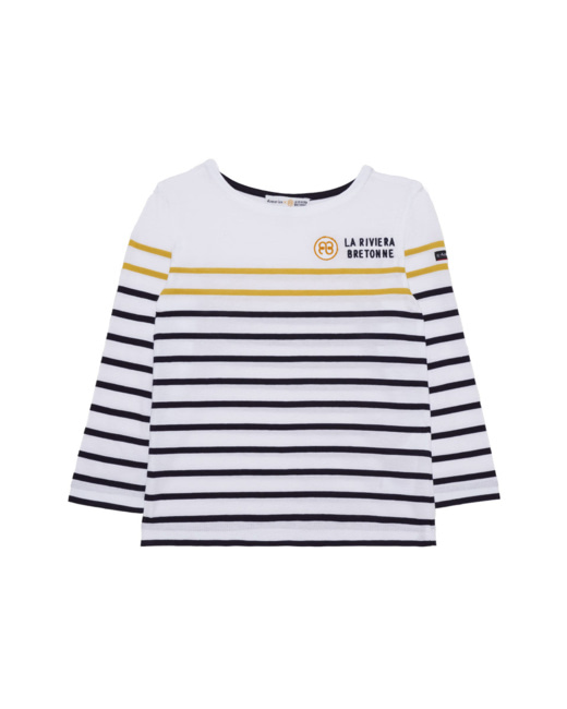 Marinière La Riviera Bretonne - Blanc/Navire/Beehive