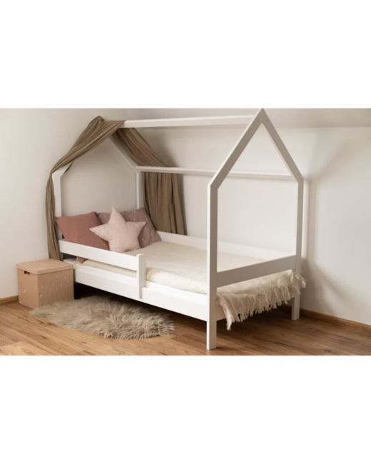 Lit cabane enfant avec barrière