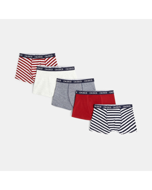 Boxers en jersey (lot de 5) garçon