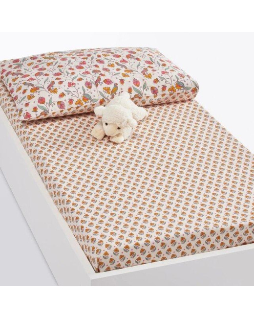Drap-housse bébé en coton, Bertille