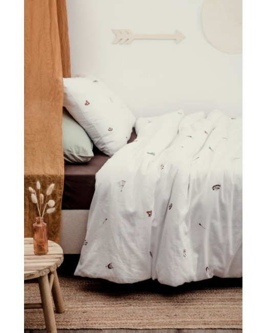Housse de couette coton bio 1 personne Petite Plume