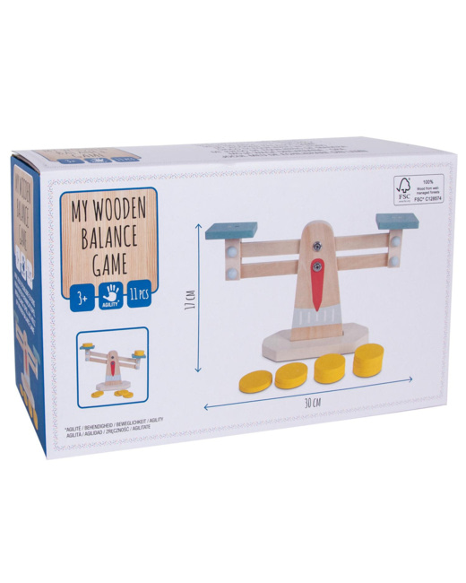 Jouet bois Balance poids en bois