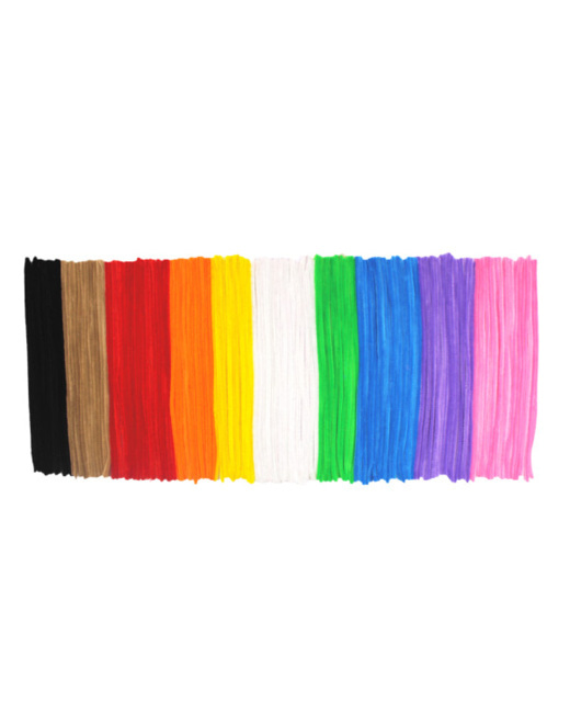Chenilles - diam 6 mm - 10 Coloris