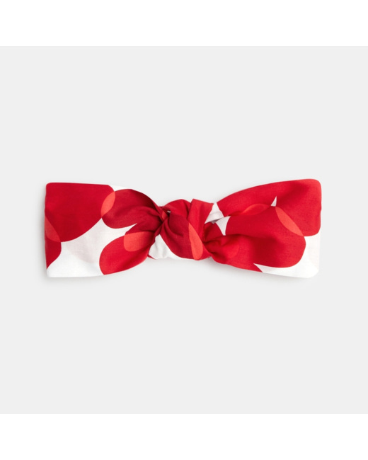Headband imprimé rouge fille