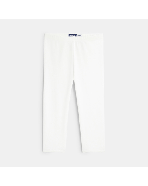 Leggings courts blanc fille
