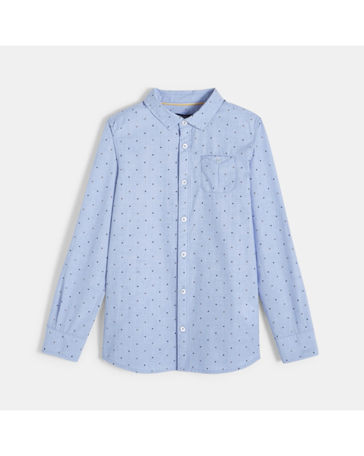 Chemise à pois bleue garçon
