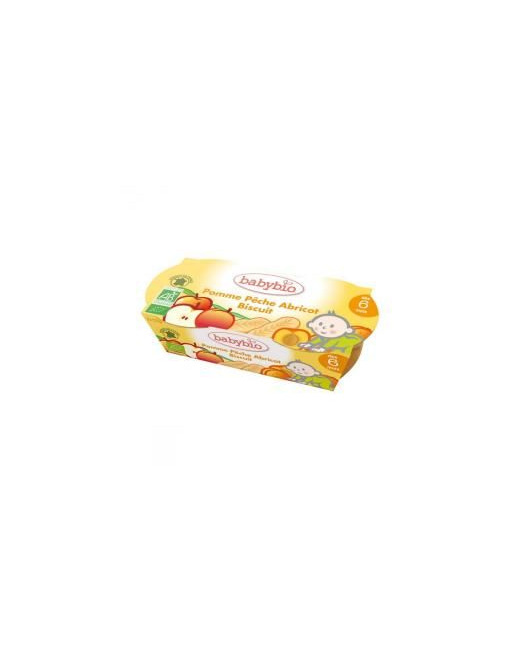 Biscuités pomme, pêche, abricot