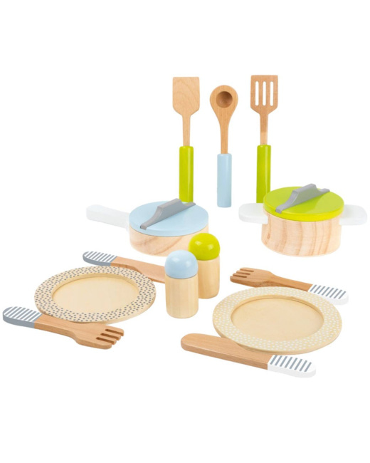 Couverts et casseroles en bois