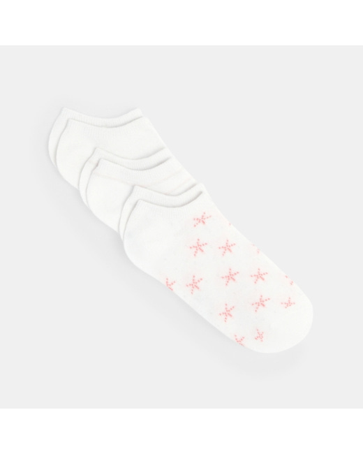 Socquettes fantaisie (lot de 3) blanc fille