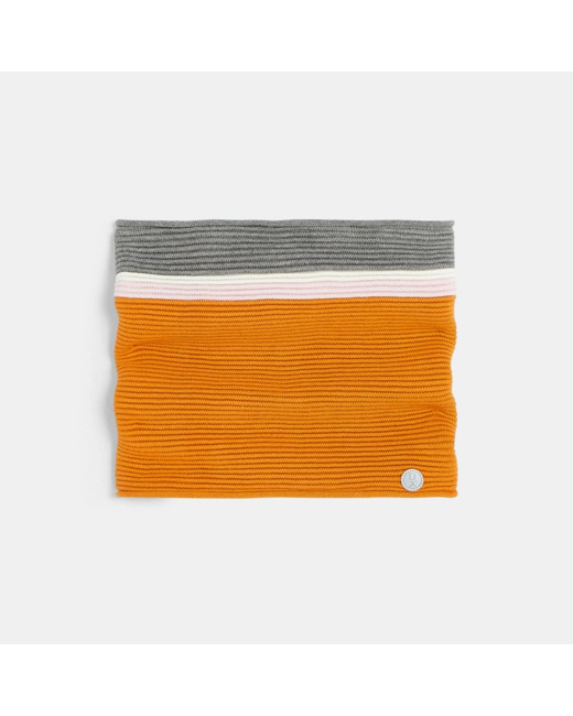 Snood rayé jaune fille
